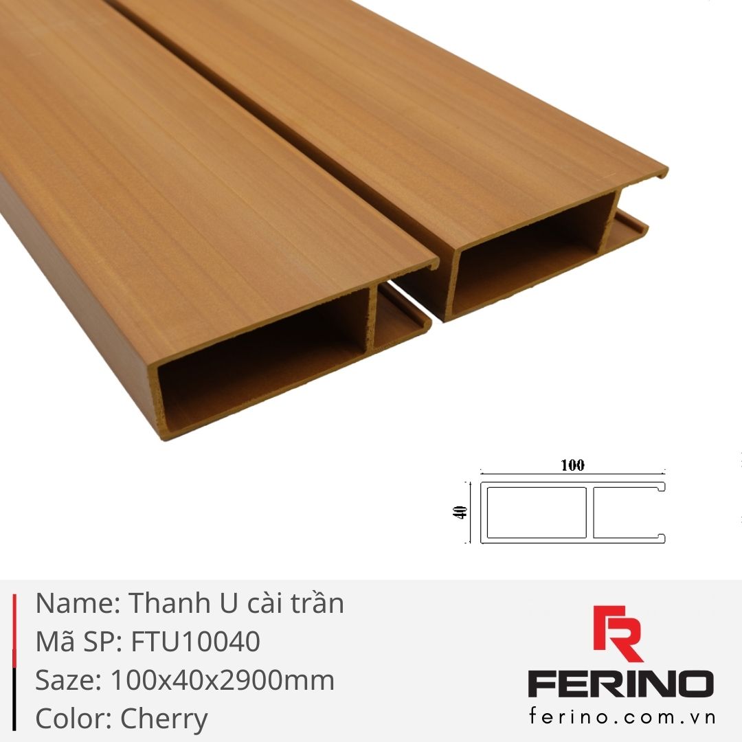Thanh U cài trần Cherry
