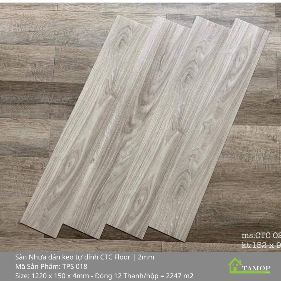 Sàn nhựa dán keo tự dính CTC Floor | TPS018 | Kho Nhựa - Tấm ốp ...