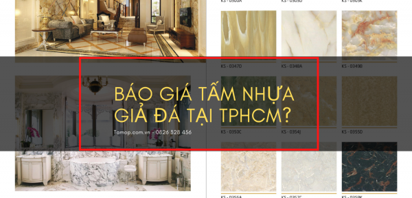 Ảnh giới thiệu báo giá tấm nhựa giả đá tại TP.HCM của Ferino