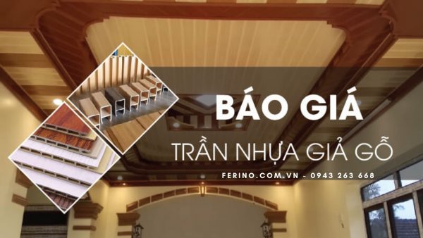 Trần nhựa giả gỗ