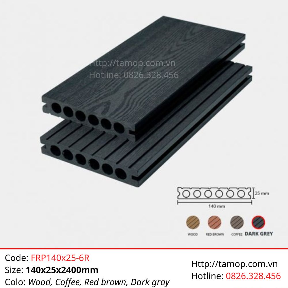 FRP140x25-6R - Dark gray