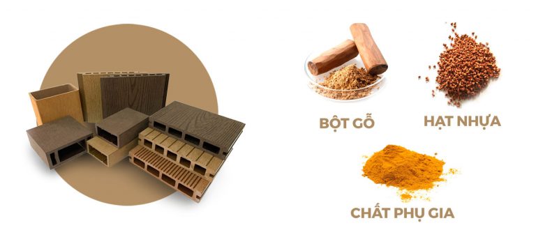 gỗ nhựa ngoài trời