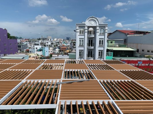 Lam chắn nắng gỗ nhựa
