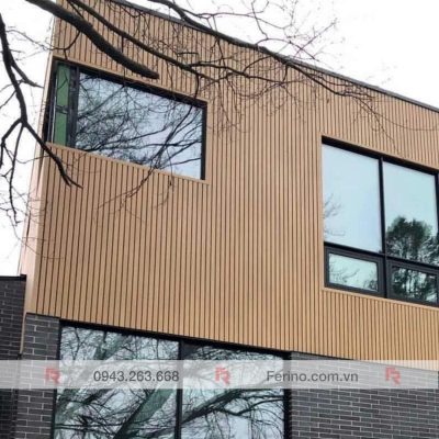 ốp tường gỗ nhựa ngoài trời
