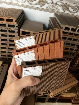 Thanh sàn gỗ nhựa lỗ tròn lỗ vuông (Cho sân vườn, lối đi)
