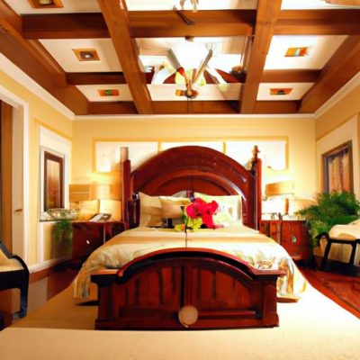Mẫu Trần Nhựa Giả Gỗ Phòng Ngủ