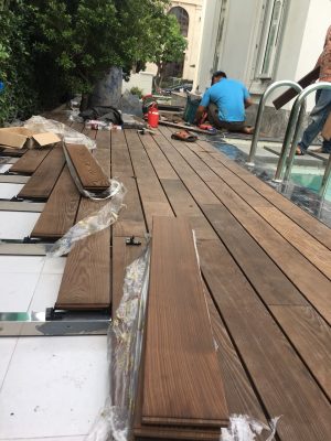Ferino - Đơn vị uy tín thi công sàn gỗ Tần Bì biến tính - Thermo Ash