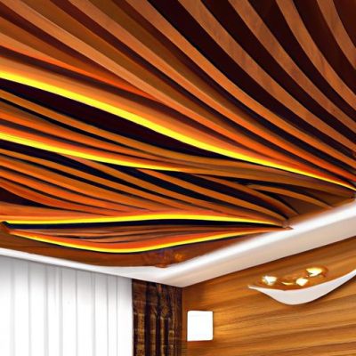 Trần Nhựa Sóng Giả Gỗ