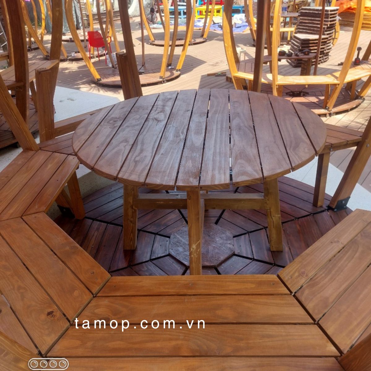 4 - chòi nghỉ sân vườn gỗ thông