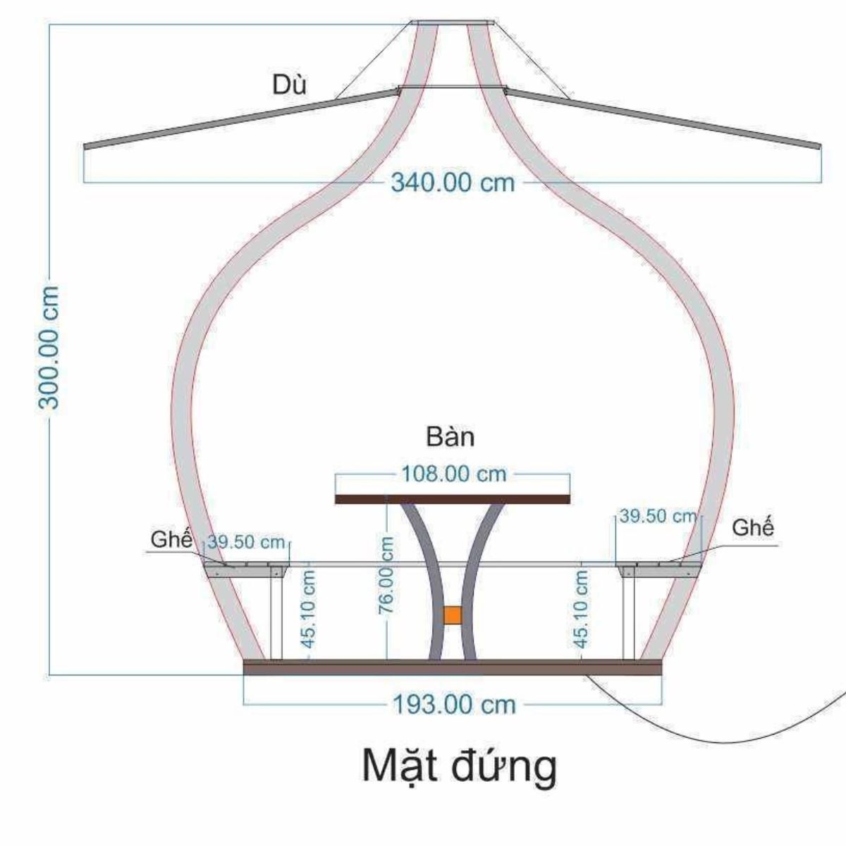 6 - chòi nghỉ sân vườn gỗ thông