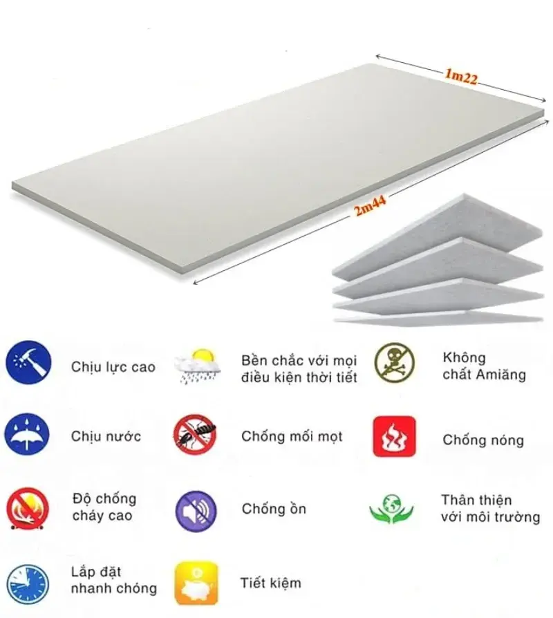 Tấm Cemboard chống thấm nước: Hiệu quả và ứng dụng trong xây dựng