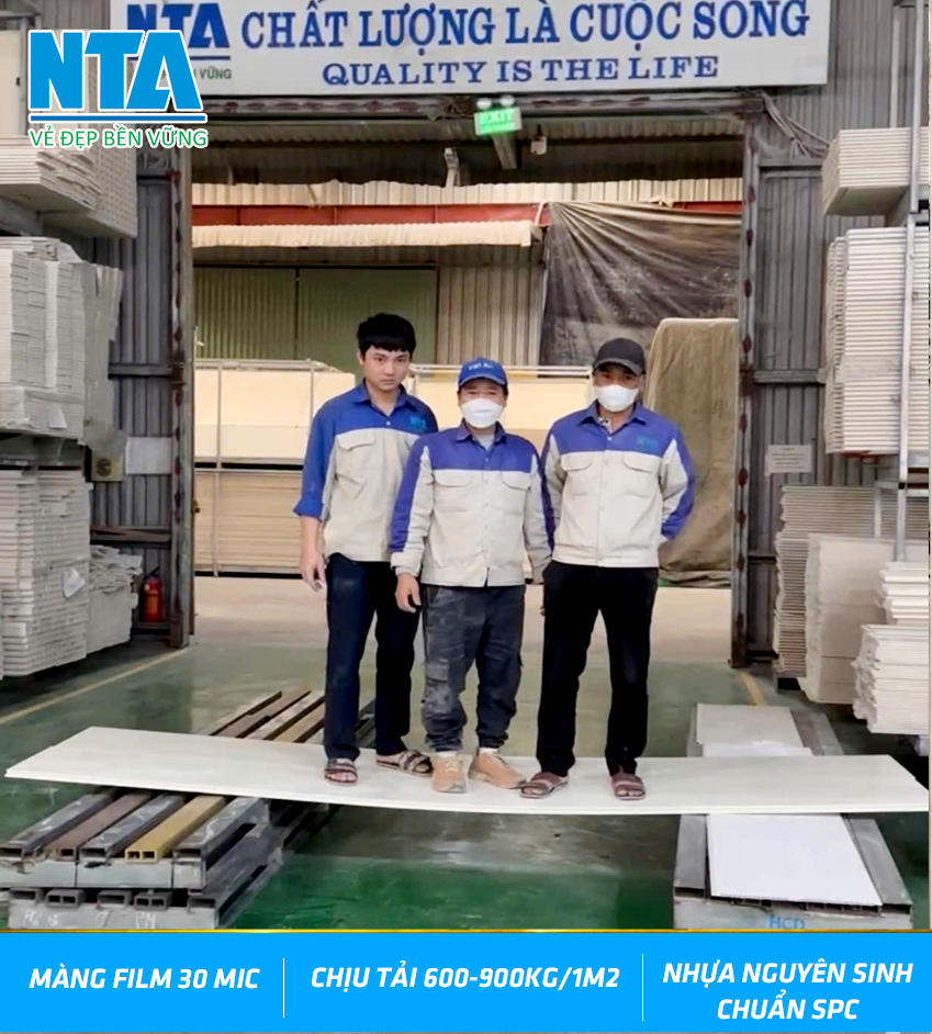 Sàn Nhựa Chịu Lực NTA Cao Cấp: Nhựa Nguyên Sinh, Chịu Tải Trọng Lớn và Hèm Khóa Thông Minh