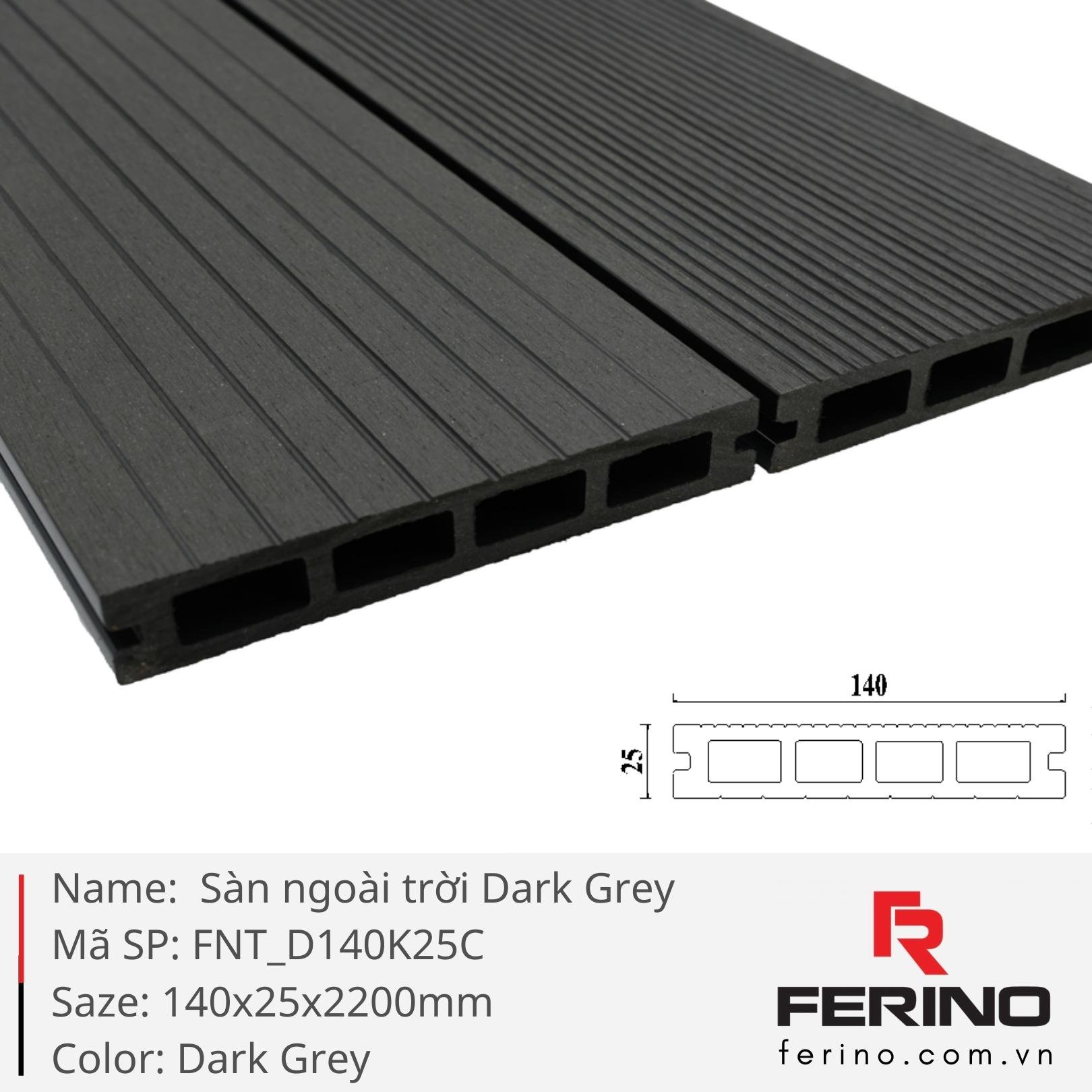 Sàn composite ngoài trời WPC cho sân vườn