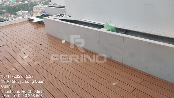Dự toán trọn gói sàn gỗ nhựa ngoài trời bao gồm vật tư ván sàn WPC, hệ khung xương đà chịu lực, chốt ke Inox và nhân công kỹ thuật