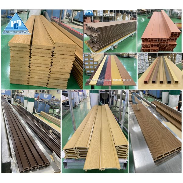 Cận cảnh tấm ốp gỗ nhựa ngoài trời HDC148-21 bề mặt nhám