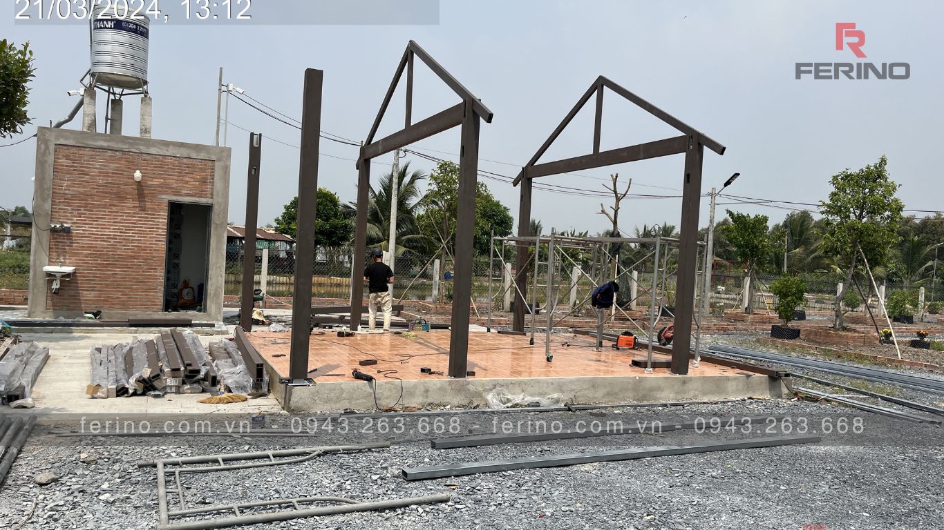Chòi gỗ nhựa cho nhà vườn và farmstay