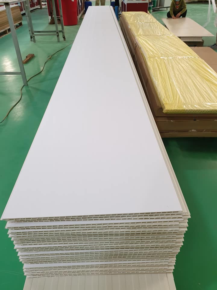 Công trình tấm nhựa vân đá công trình hoàn thiện