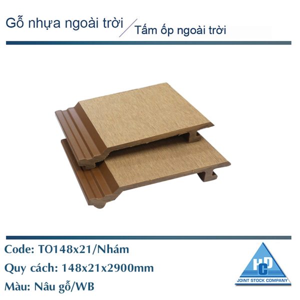 Tấm ốp gỗ nhựa ngoài trời HDC148-21 màu sắc thực tế
