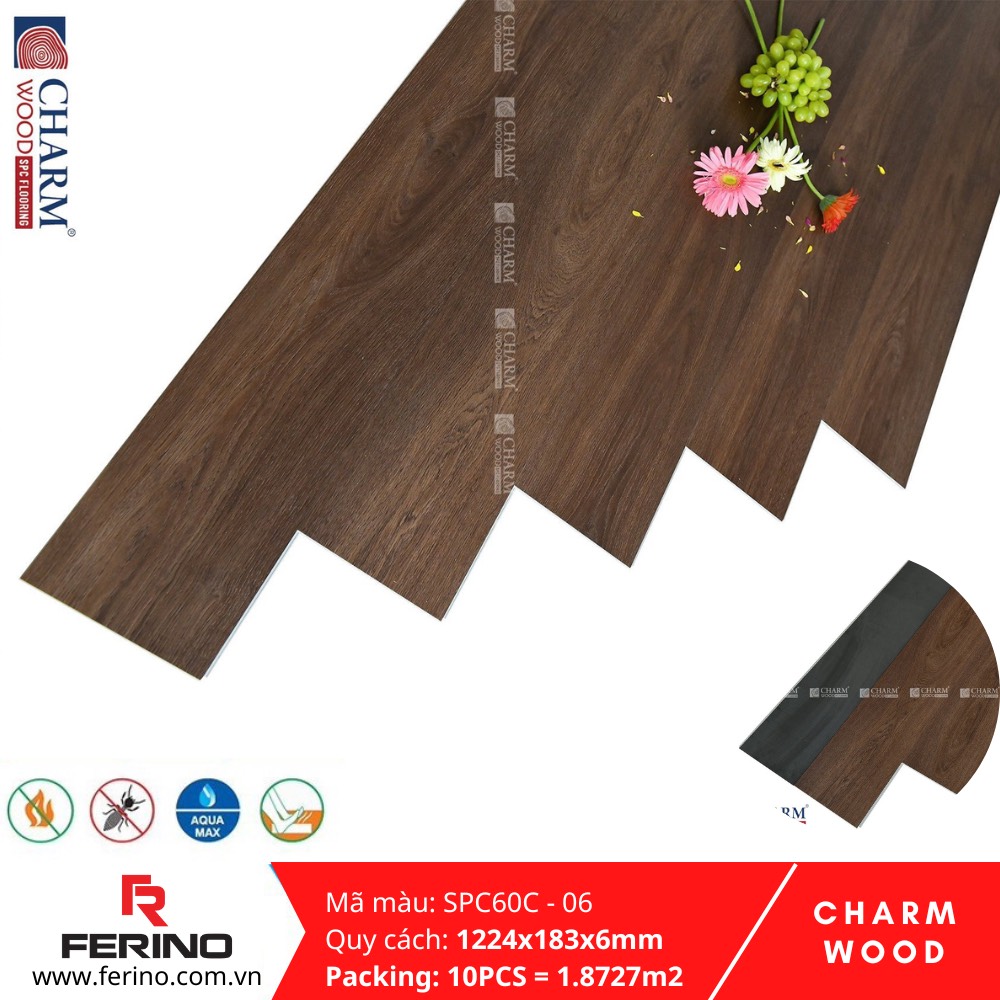 Mẫu Charm SPC có cấu tạo riêng cần kiểm tra theo SKU